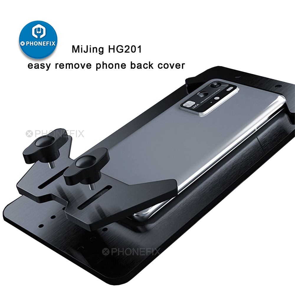 Mijing HG201 Multifunctionele Verstelbare Vaste Armatuur Telefoon Back Cover Glas Verwijderen Kit Voor Iphone Verwijderen Back Cover Glas