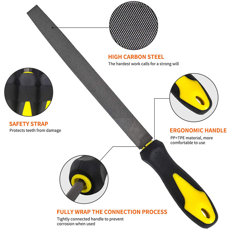 18Pcs File Set, Round and Flat Triangle-File Kits for Woodwork Metal Model Hobby Applications