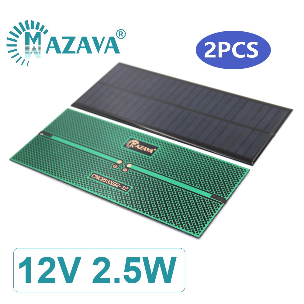 12 V 1.5 W Solar Cells 1.5 2 2.5 3 4.2 7 W Outdoor Charger 12V Battery Home Solar Panel Polycrystalline Silicon 11.1V: 2.5W