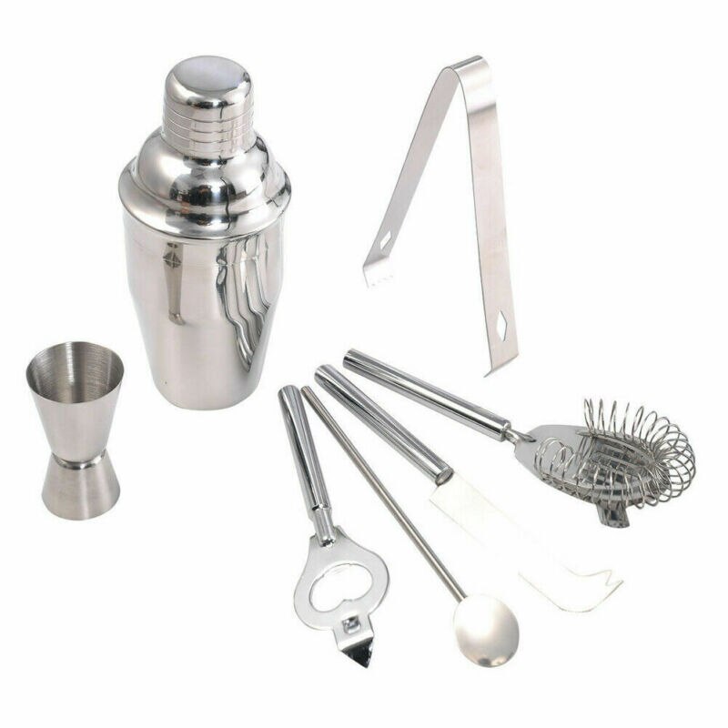 5 Stks/set Rvs Cocktail Shaker Mixer Wijn Martini Boston Shaker Voor Barman Drinken Party Bar Gereedschap 350Ml