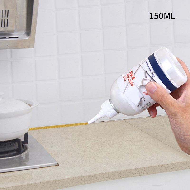 Tile refill fliser belægning skimmel renere fliseforsegler reparation lim boligindretning plakater & klistermærker håndværktøj: 150ml gyldne uden værktøj