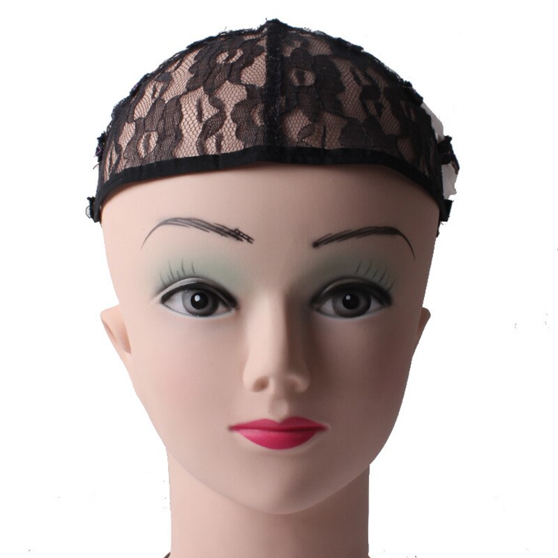 5pcs Wig Cap Top Stretch Mesh Caps Weaving Cap Back Adjustable Strap Hair Net For Making Wigs Black Beige Coffee 3 Color