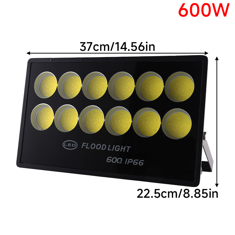 Reflector LED 50W 100W 200W 300W 400W 500W 220V foco IP65 lámpara impermeable Led luz de inundación al aire libre lámpara de calle de jardín: Rojo / 5600 mil