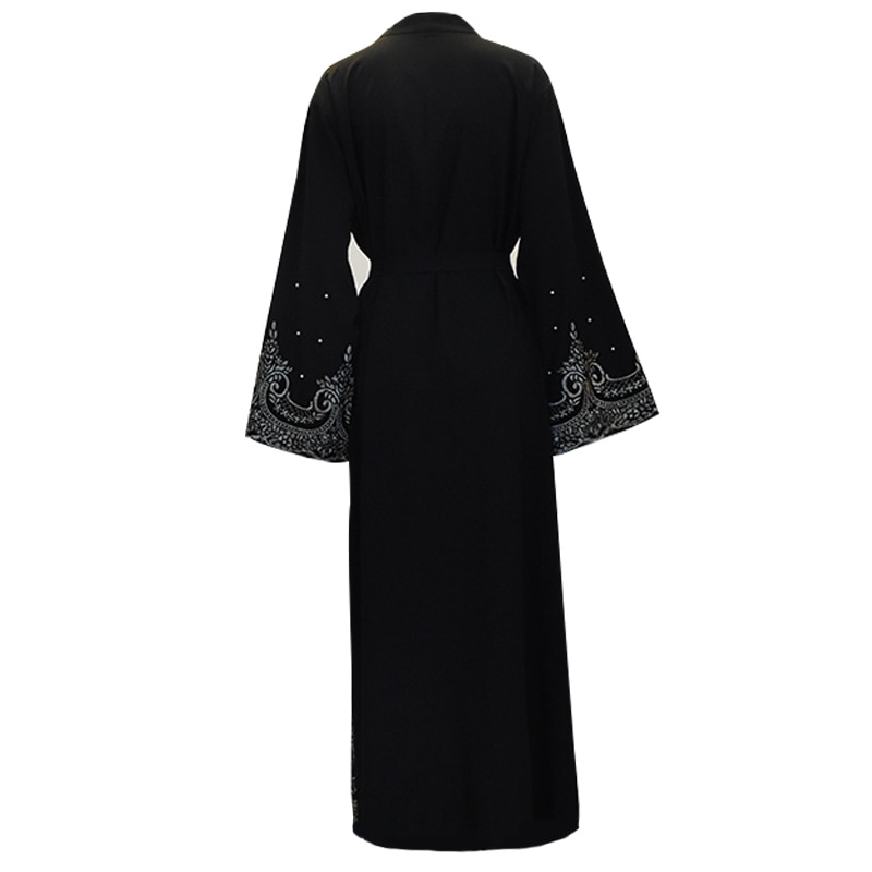 Caftan Robe Femme dubaï Abaya Kimono musulman Cardigan Hijab Robe Abayas pour les femmes Ramadan Caftan Marocain Qatar vêtements islamiques