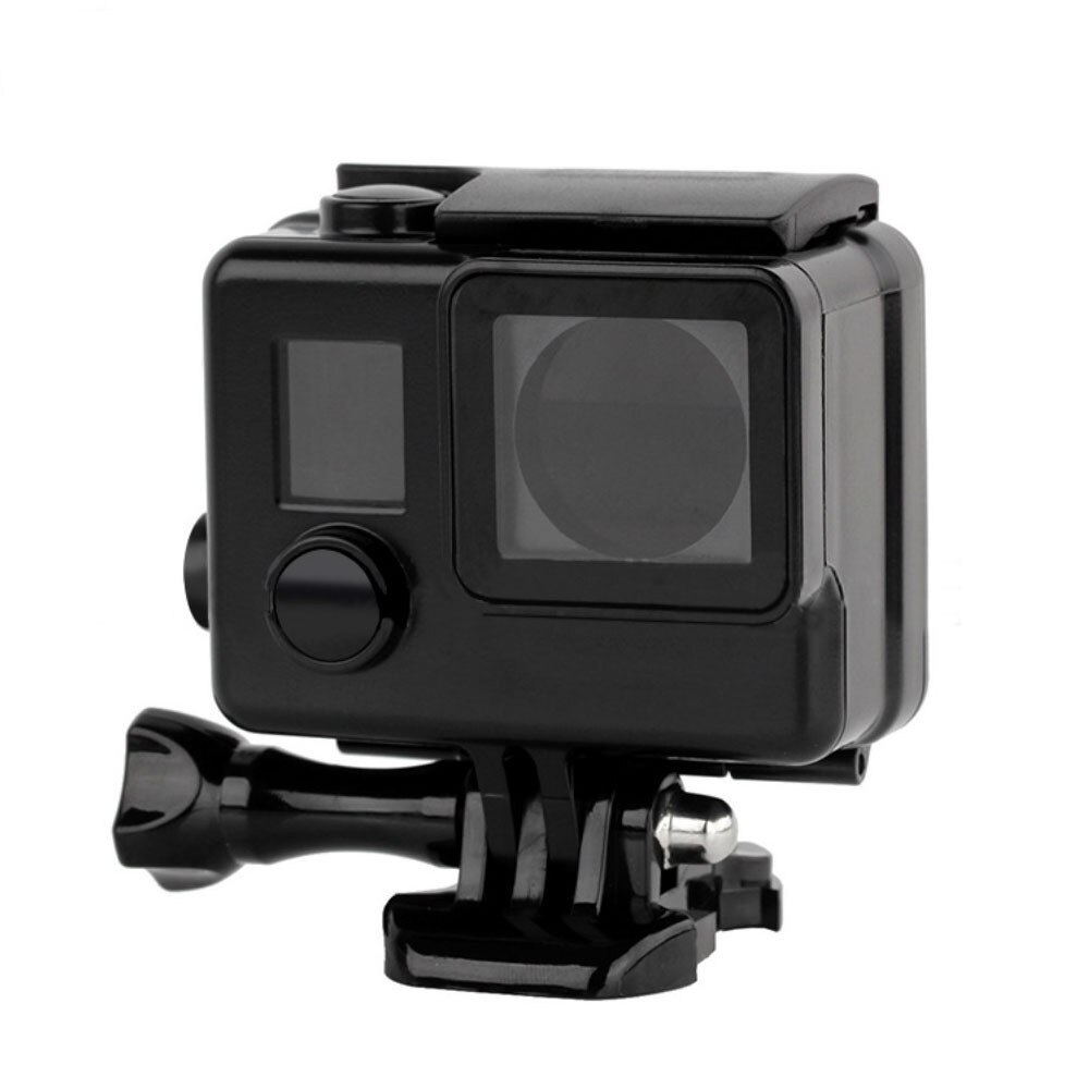 Onderwaterduik zwarte waterdichte behuizing harde hoes voor gopro hd hero 4/3+  action camera accessoires