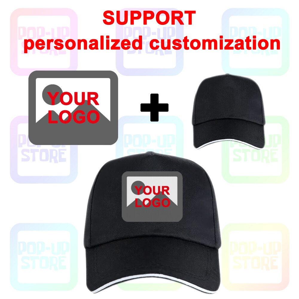 Custom Contrast Sandwich Bill Baseball Caps Team Hoeden Gratis Borduren Printing Logos-Afbeelding Door Pop-Up Winkel