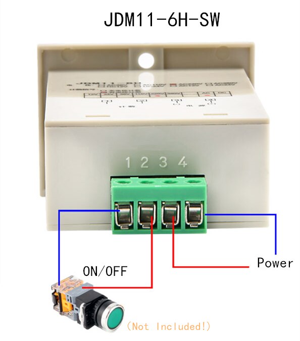 Digitale Zähler JDM11-5H/6H DC 6-36V AUF/OFF NPN Sensor Schalter Eingang 5/6 Ziffern elektronische Arbeits Power DC12/24/36 AC110/220: JDM11-6H-SW  AC220V
