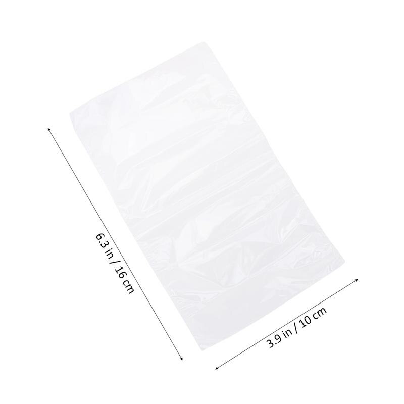 100 Uds. Bolsas de envoltura termoretráctil, película de laminación impermeable, bolsa transparente termoretráctil para jabones, bombas de baño, tamaño artesanal DIY: 200pcs 10x16cm
