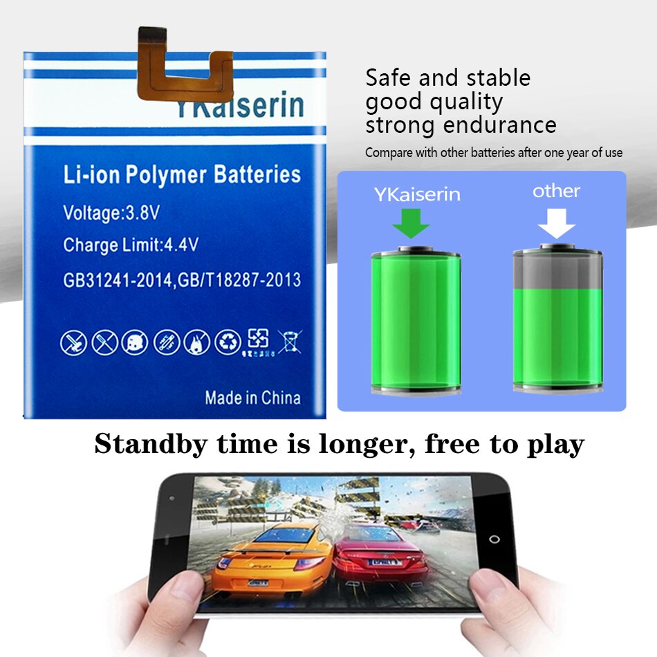 Ykaiserin Batterij Voor Blackview BV9800/BV9800 BV9900 BV9000 Pro BV9600 Batterijen Voor Blackview DK014 626479P Batterijen Track No