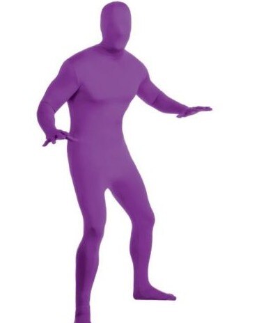 Stage Props Bound Body Outer Seamless Five Fingers Five Toes Separate All-inclusive Siamese Tights: Purple / S