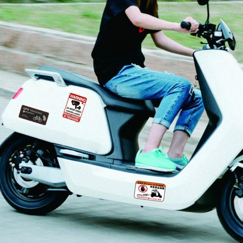 R6FE Beschermende auto Interieur WAARSCHUWING Sticker Duurzaamheid Auto Safety Reflective Sticker voor lang onbeheerd parkeren