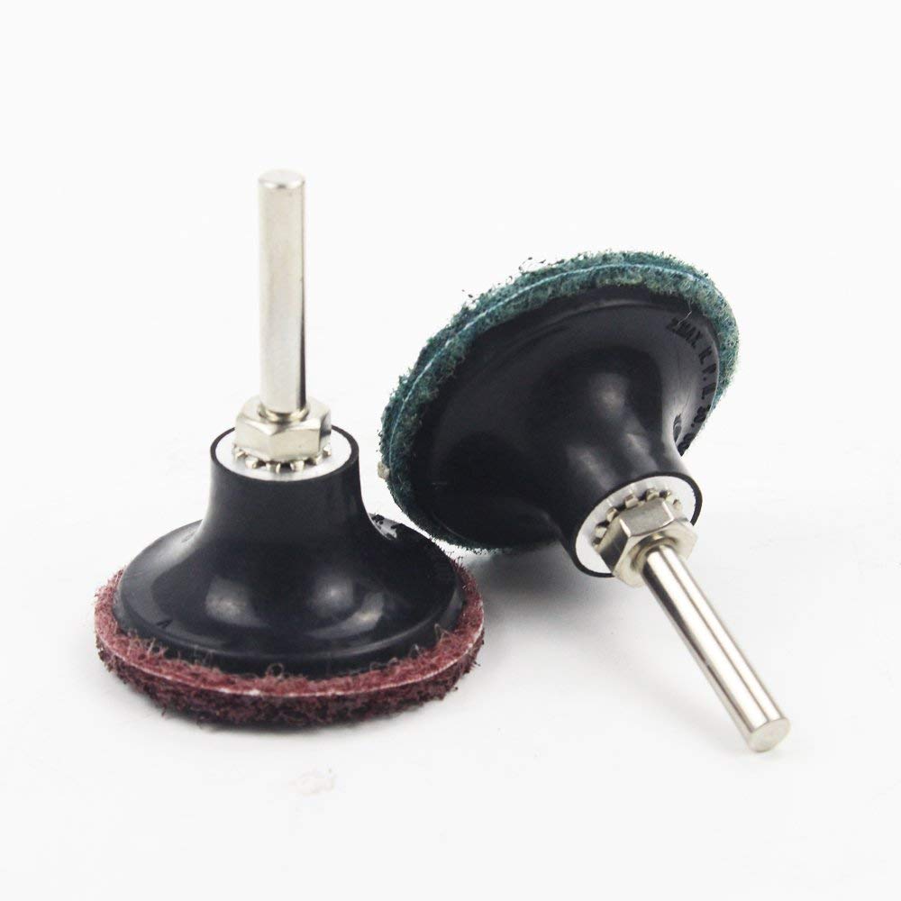 Roloc-almohadilla de respaldo para discos, soporte de disco de lijado rotativo de bloqueo de vástago de 2 pulgadas, 1/4 "y 6mm, adaptador de cambio rápido, 5 piezas