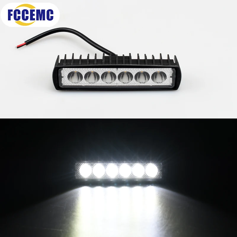 18w 6 LED Motorrad Arbeits licht hoch Hölle Scheinwerfer Offroad Auto LKW fahren Nebel Scheinwerfer drl Fahr lampe 12v