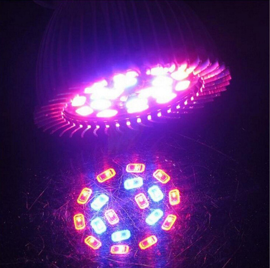 Fullt spekter 18w ledet vekstlys  gu10/e14/e27 søkelyset lampe pære blomst plante drivhus hydroponics system 110v/220v vokseboks