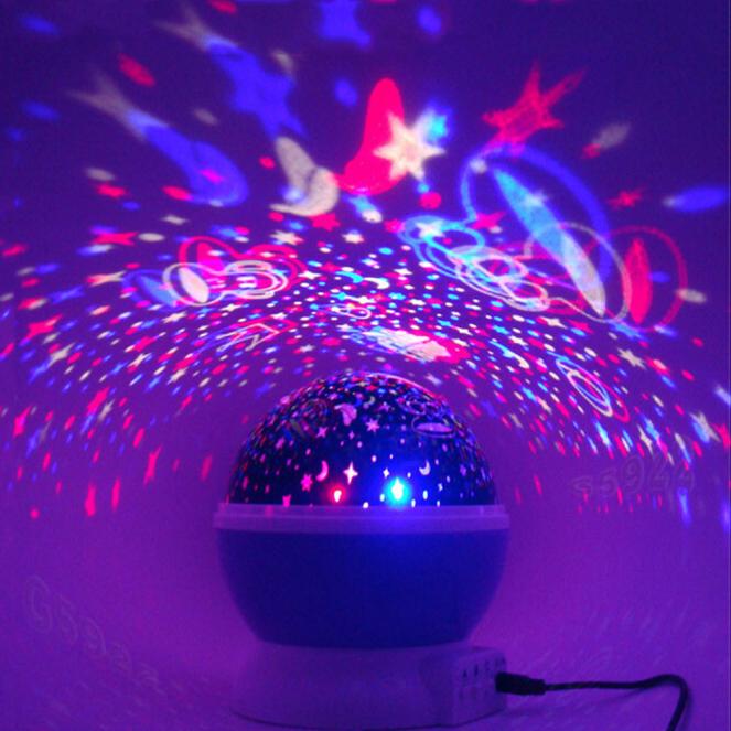 Lightme Sterne sternenklar Himmel LED Nachtlicht Projektor Mond Lampe Batterie USB freundlicher freundlicher Schlafzimmer Lampe Projektion Lampe # y3: Default Title