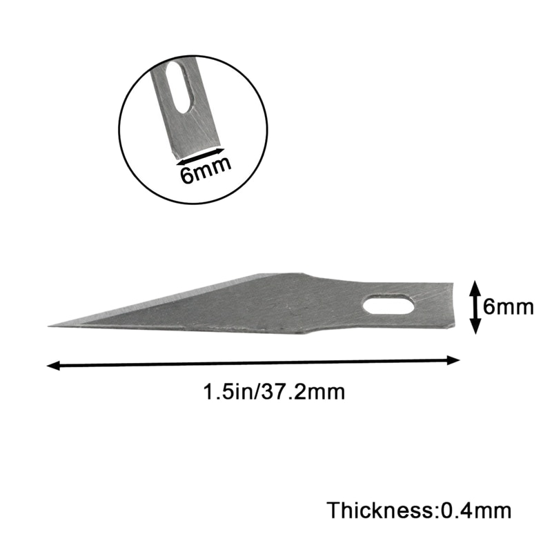 200 stk udskiftning hobbyblad reserveblade stål håndværk knivblade til gør-det-selv kunst arbejde skæring