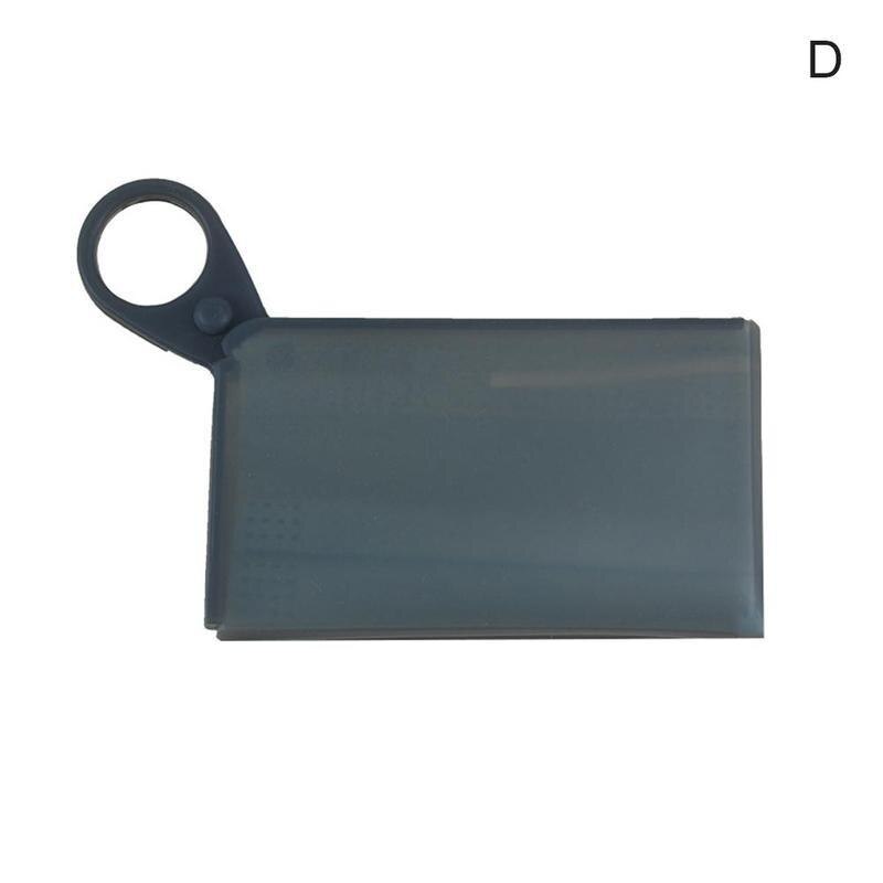 1 stuks dozen maskers bewaren siliconen masker tijdelijke opslagclip opvouwbare draagbare waterdichte doos om maskers op te bergen dozen maskers bewaren houder: Zwart