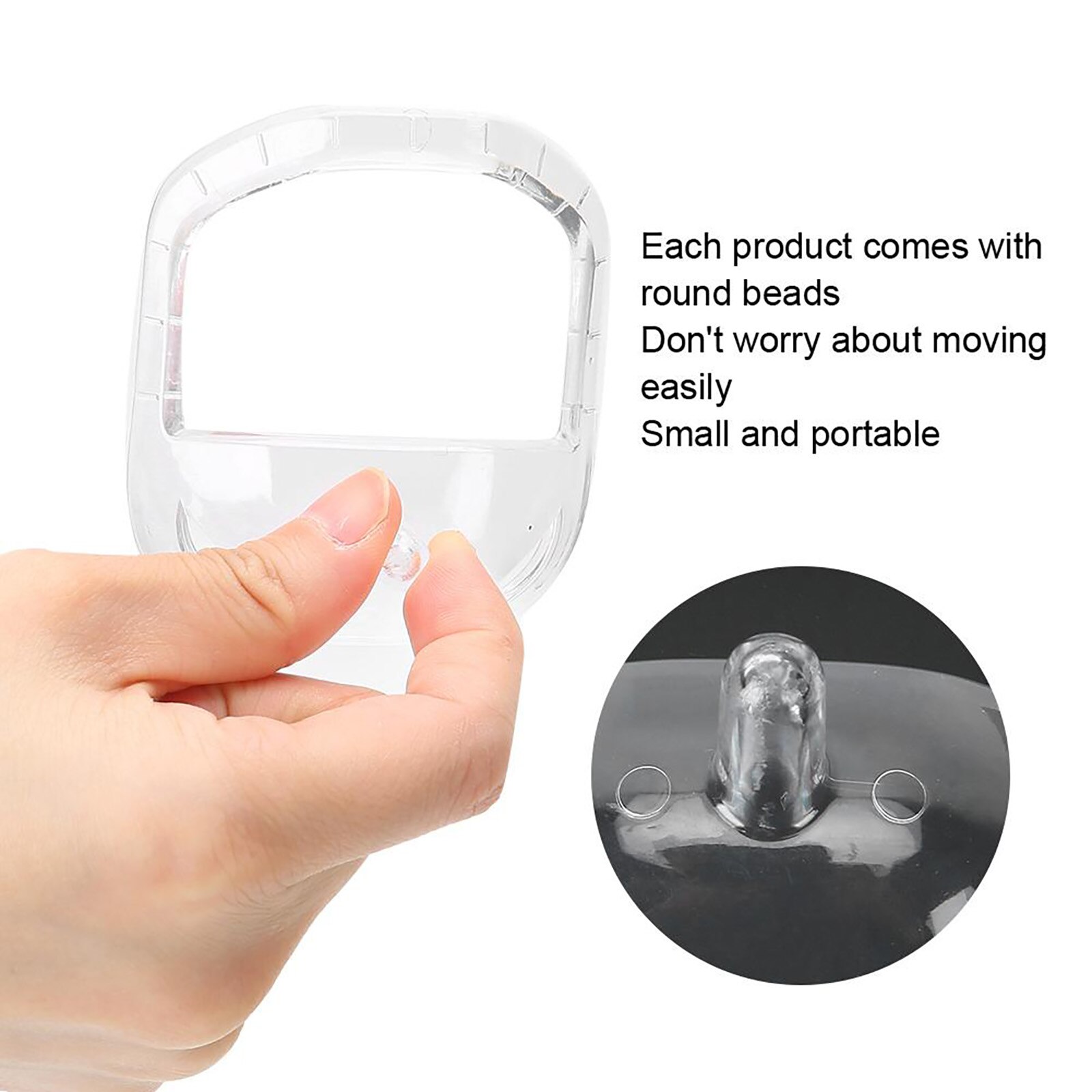 Beard Template, Goatee Outliner Mustache Contour Styling Tool for Man (White)