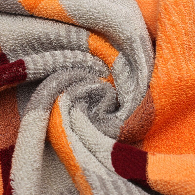 35 * 73cm Checkered Soft Cotton Towel Bath Beach Bathroom Hand Hair Terry Towel Bathroom Textile House Cleaning Towel