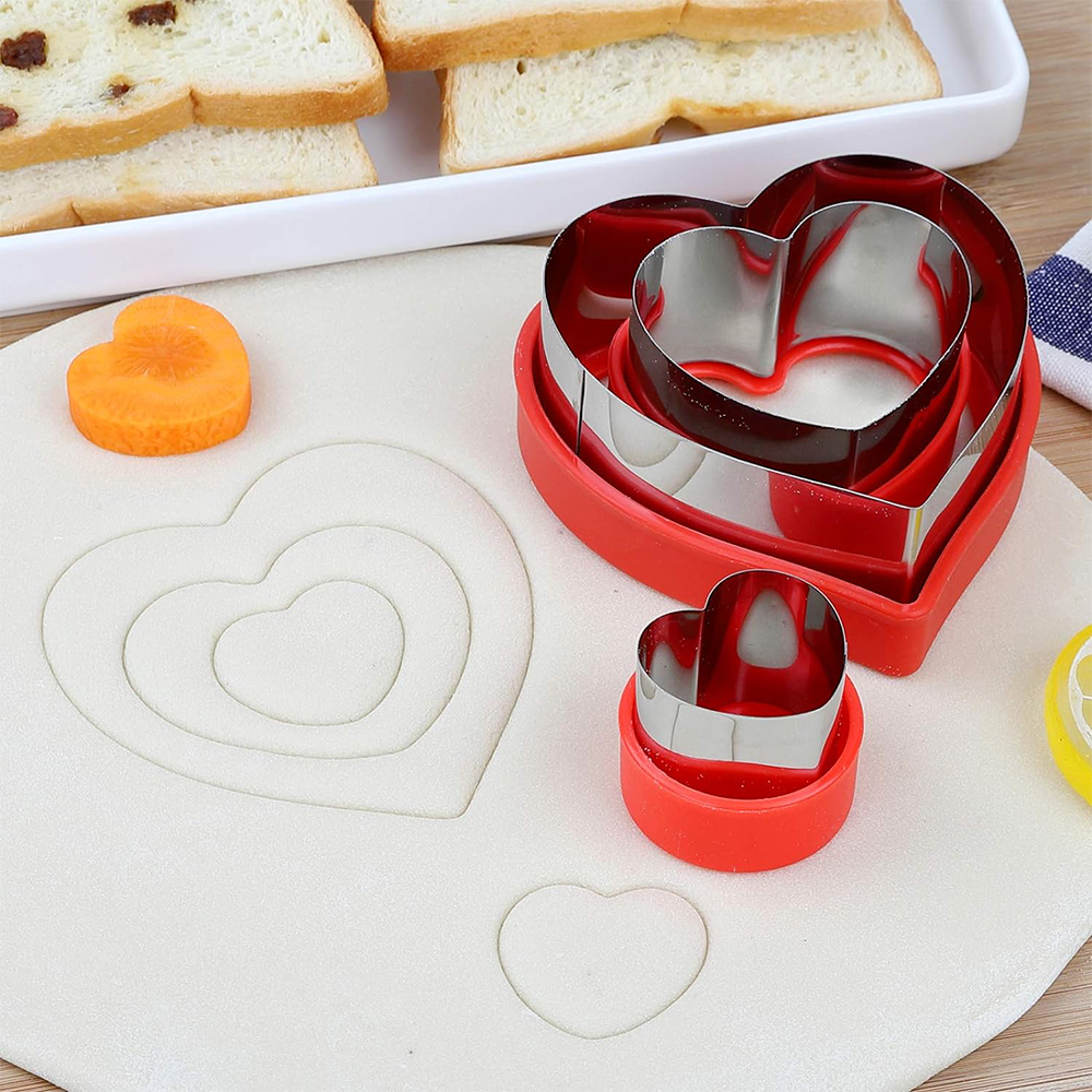 Cortadores de sándwich especiales para niños, molde para pan, galletas, frutas, verduras, corazón, fabricante de pentáculos, herramientas para hornear para niños