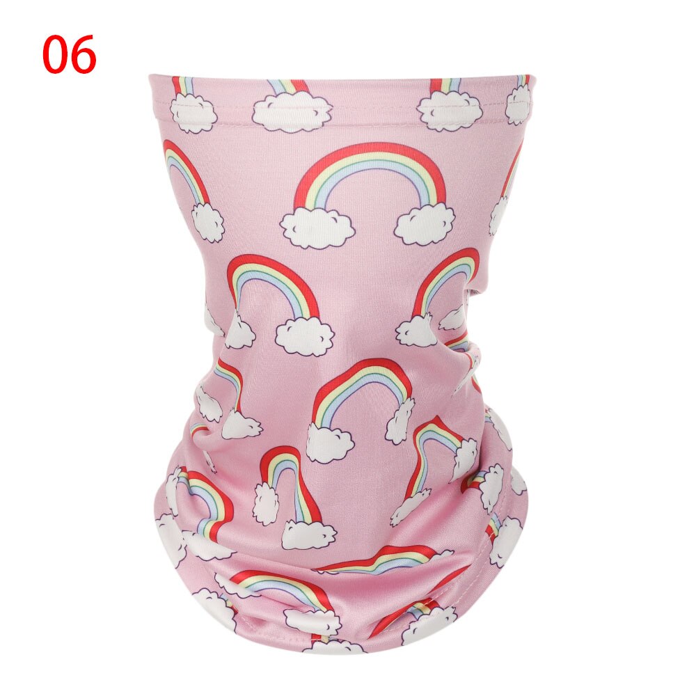 Enfants élastique Anti-UV tête visage cou guêtre Tube anti-poussière Bandana écharpe demi visage foulards en plein air cyclisme accessoires: 6
