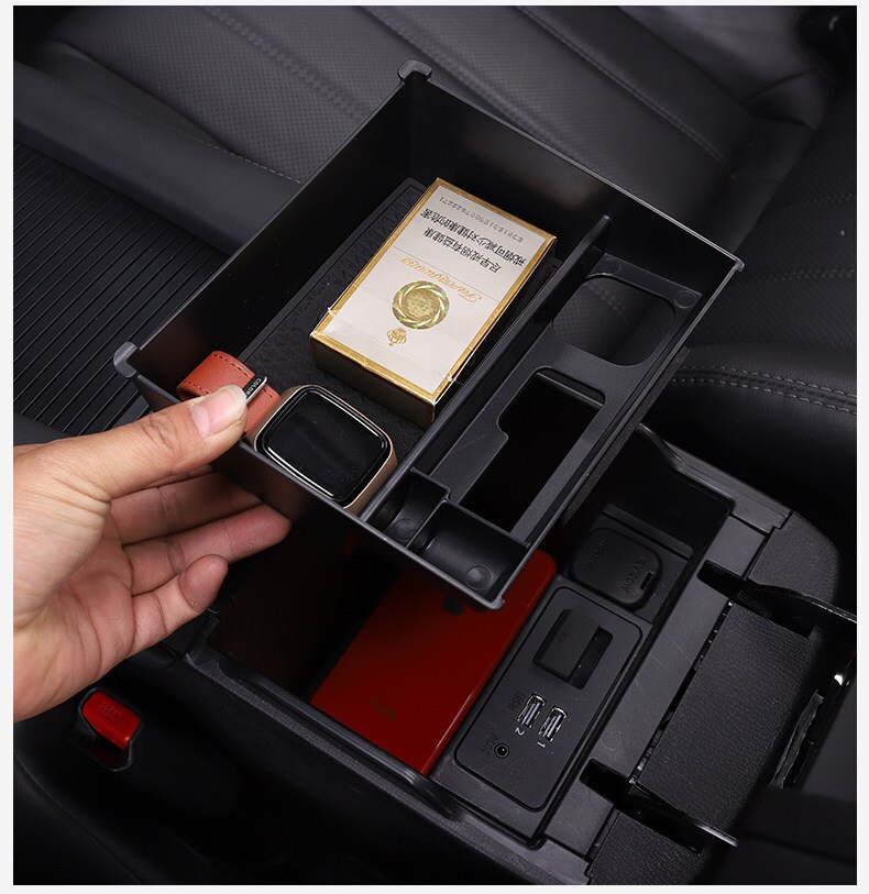 Auto armsteun opbergbox voor mazda 6 atenza accessoires organizer middenconsole opbergbox zwart
