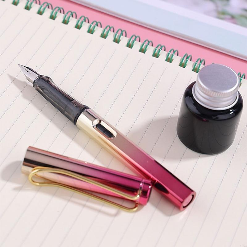 Fountain Pen Gradient Color Pen Body Piston-Filled for Calligraphy Practicing