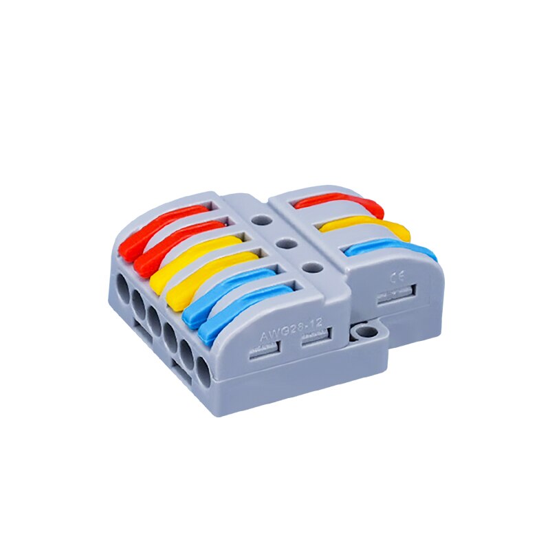10Pcs Quick Wire Connector Lt Spl Universal Bedrading Kabel Connectors Push-In Dirigent Terminal Block Elektrische Splitter: LT-633