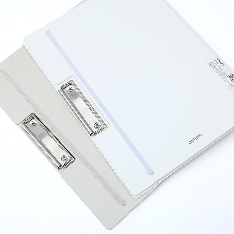 Deli 1pcs A3 folder thickening student paper clip stationery fresh simple multi-function plastic business office file storage