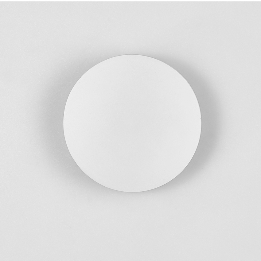 Moderne applique rotonde a portato in alluminio su e giù lampade da parete casa TV parete telecamera da letto comodino soggiorno applique da parete: XL / caldo bianca (2700-3500K) / bianca