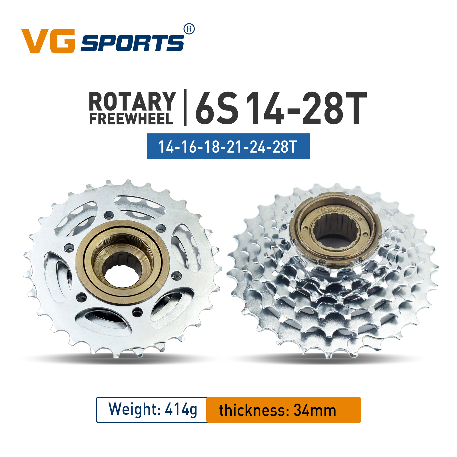 VG Sportfiets Tandwiel 5/6/7/8/9/10/11 Speed Draad Vrijloop 14-28T 13-28/32T 11-32/36T Tandwielen Compatibel met roterende Hub: Rood