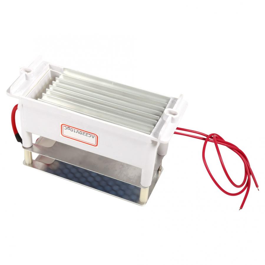 Generador de ozono portátil de 10g, máquina ozonizadora de aire con placa cerámica integrada doble, máquina de oxígeno AC220V