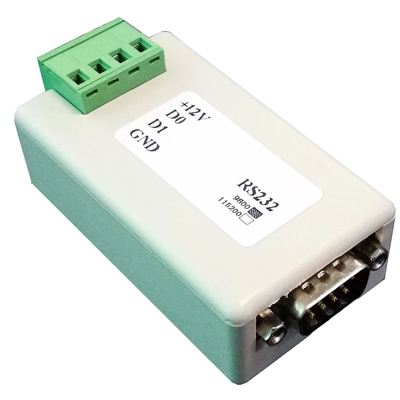 Port série RS232 vers Wiegand WG26/34/232/port série Wiegand/COM/transmission bidirectionnelle onverting RS232 lecteur de codes à barres
