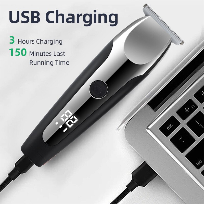WEIDZ père noël tondeuse à cheveux avec 6 pièces limite peigne 1mm USB Rechargeable tondeuse à cheveux directe