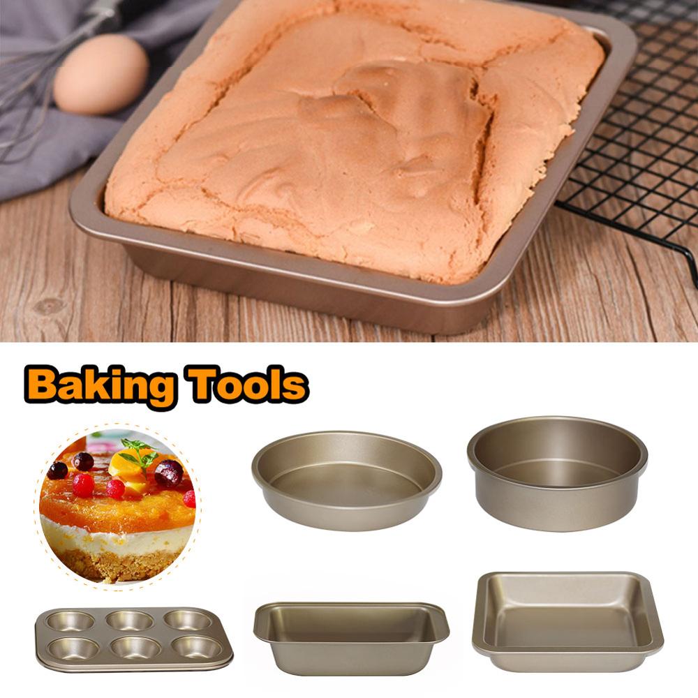 Baking Tray Rectangle Oven Baking Form Aluminium Cake Pan Non -Stick Biscuit Cookie Macaroon Pastry Tools Bakeware Set