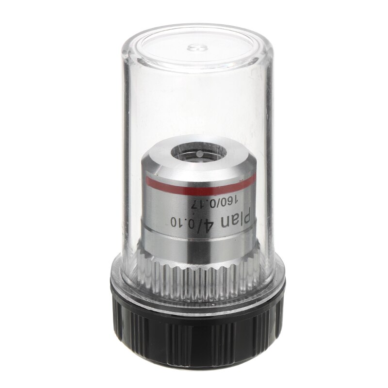 4X DIN-standard Objective Lens Plan Achromatic Microscope Objective Lens For Compound Microscopes