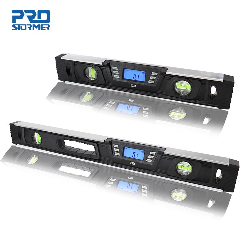Electronic Digital Level 40cm/60cm Inclinometer Protractor Angle Finder LCD Screen Magnets Nivel Digital Level By PROSTORMER