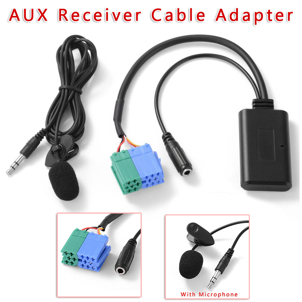 Voor Becker Aux Ontvanger Adapter Kabel MA2254 &amp; 1x Microfoon Audio Voor Muziek Liefhebbers Duurzaam