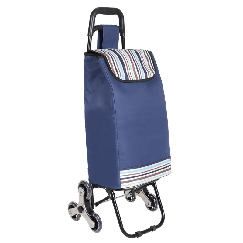 Indkøbsvogn trapper foldbar lille trækvogn indkøbsvogn trailer bagagevogn vogn lejehjul