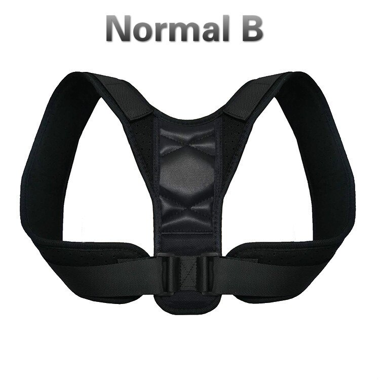 Corrector de postura ajustável apoio para as costas corrector de saúde postura dor cinta suporte cinto cinta modeladora feminina coluna vertebral: Normal B / S