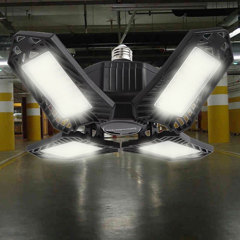 1PC LED Garage Light E26 Light 5~265 VAC Deformation Adjustable Angle High Bay Light Industrial LED Garage Lighting For Garage