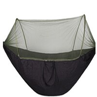 MYJ Portable Outdoor Camping Hammock Automatic Quick Opening Mosquito Free Hammock Fabric Hanging Bed Hunting Swing Pop-up tent: Black