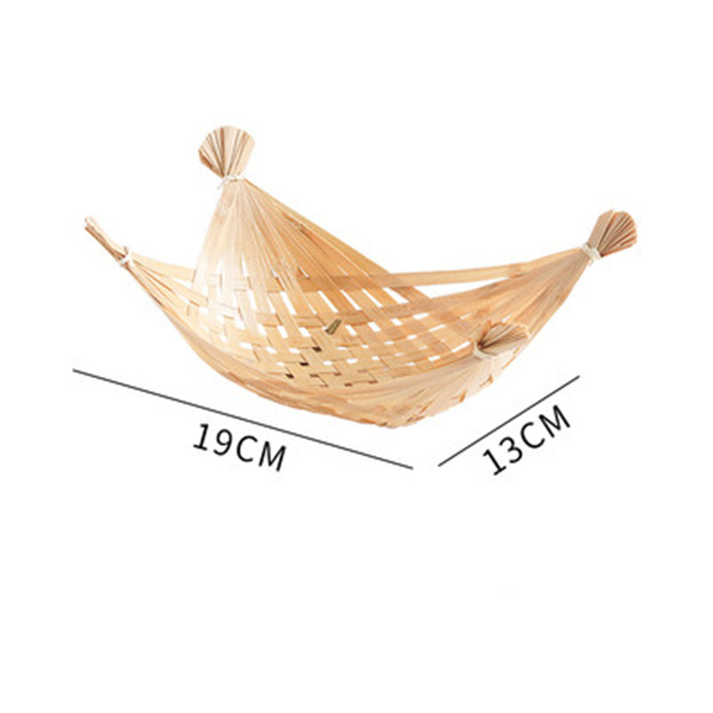 Geweven Producten Handgemaakte Bamboe Mand Boerderij Servies Sashimi Plaat Decoratie Japanse Bamboe Bento Sushi Zeevruchten Boot: 9