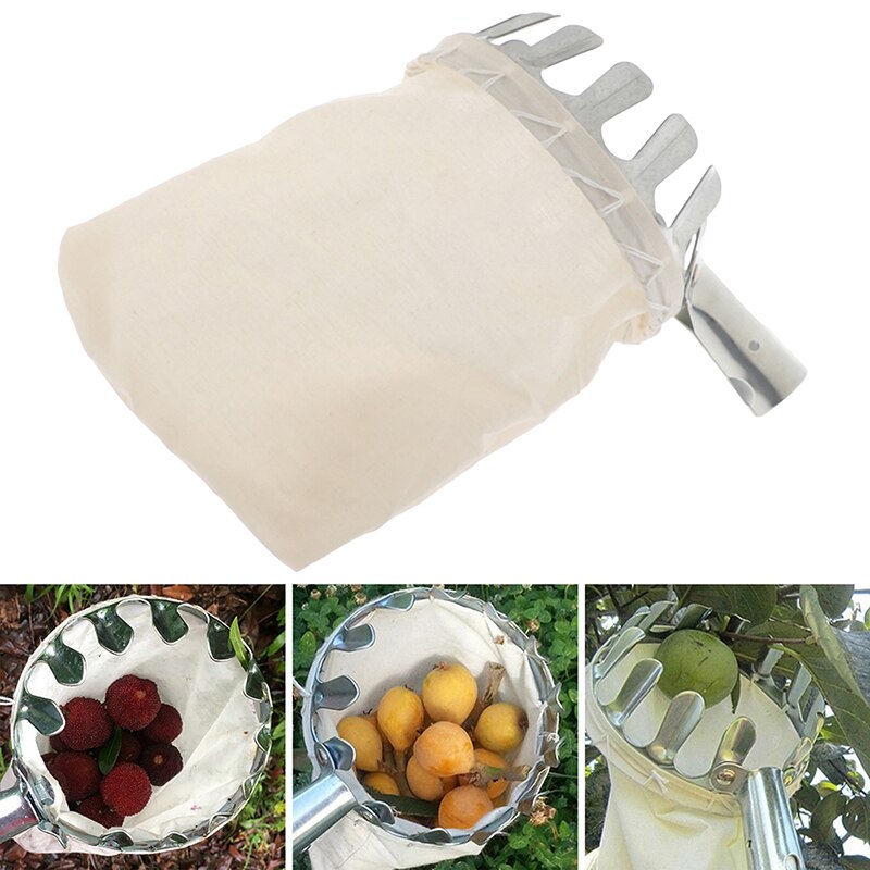 Metal Fruit Picker Orchard Gardening Apple Peach High Tree Picking Tools Fruit Catcher Collector Gardening Tools