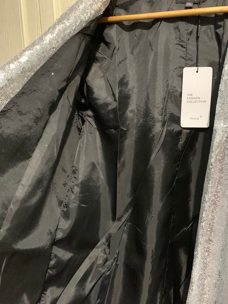 Höst kvinnor paljetter kavajer jackor guld bling silver svart långärmad kostym kappor nattklubb glitter glänsande punk ytterkläder