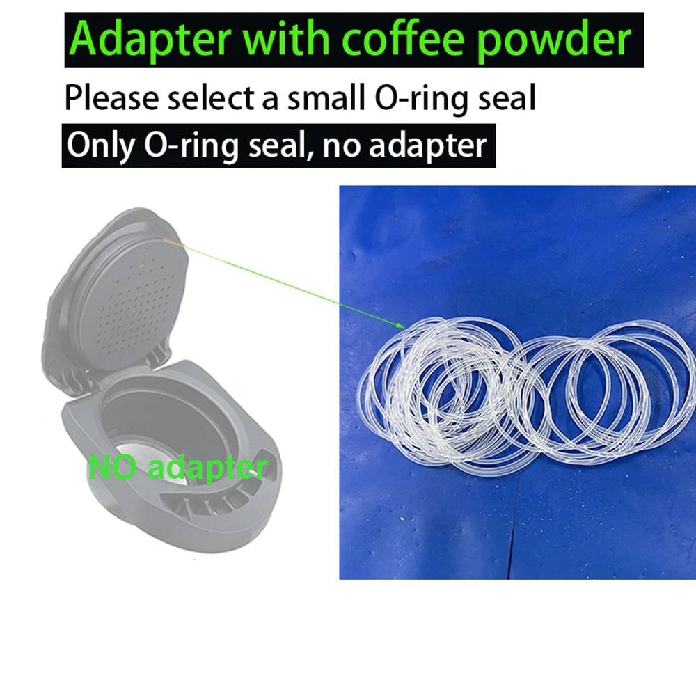Dolce Gusto Koffie Adapter O-Ring Rubber Afdichting Alleen O-Ring Koffiemachine Capsule Accessoires Bevatten Geen Adapter: M / Light Grey