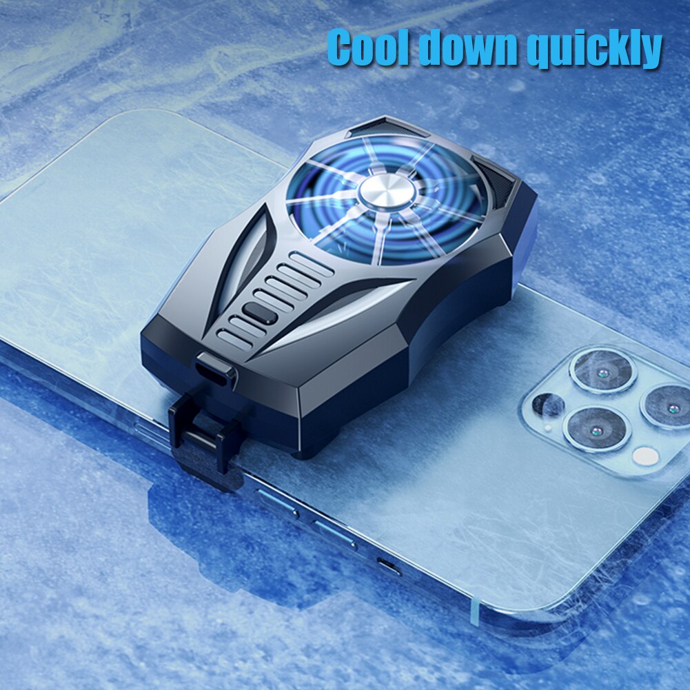 Universal Mobile Phone USB Game Cooler 6000Rpm Heat Sink Cooling Fan Gamepad Holder Radiator For iphone Xiaomi Huawei Samsung