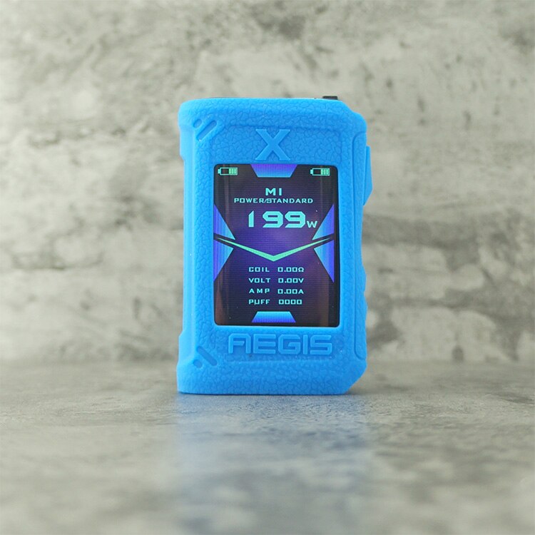 Protective Silicone Case Skin Cover Sleeve Wrap Shield for Geekvape Aegis X Mod 200W: Blue