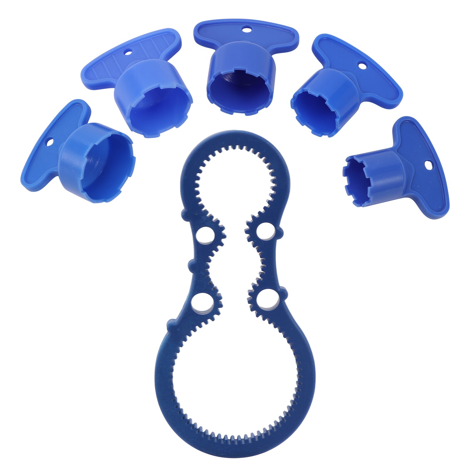 6pcs Faucet Aerator Removal Tool Durable Bathroom Non Slip Key Wrench Easy Use: Default Title