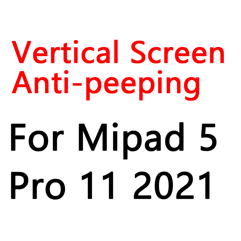 For Redmi Pad 10.6 SE 11" Xiaomi Mi Pad 6 11 Privacy Filter Screen Protector Mipad 5 Pro 12.4 Anti-glare/Anti-Peep/Anti-spy Film: PURPLE